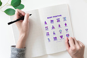 Body Positive | 16 Thin Line Icons, an Outline Icon by Alex Blogoodf (Thumbnail 4 of 11)