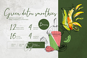 Green detox smoothies, a Food Illustration by MsFlaffy (Thumbnail 1 of 15)