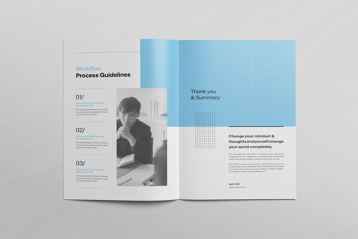 FLORA | Company Profile Template, a Brochure Template by KreateTribe (Photo 8 of 11)