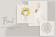 Watercolor and vector Ballerinas, a Decorative Illustration by AnastasiyaOleynik (Thumbnail 2 of 8)