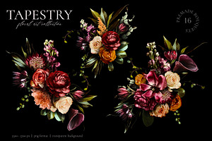 Tapestry Floral Art Collection