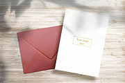 Vertical Card and Envelope Mock-up, a Print Template by CleanLines (Thumbnail 2 of 2)