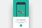 Complete iOS ui kit for delivery app, an UI Kit Template by Divanraj (Thumbnail 2 of 29)