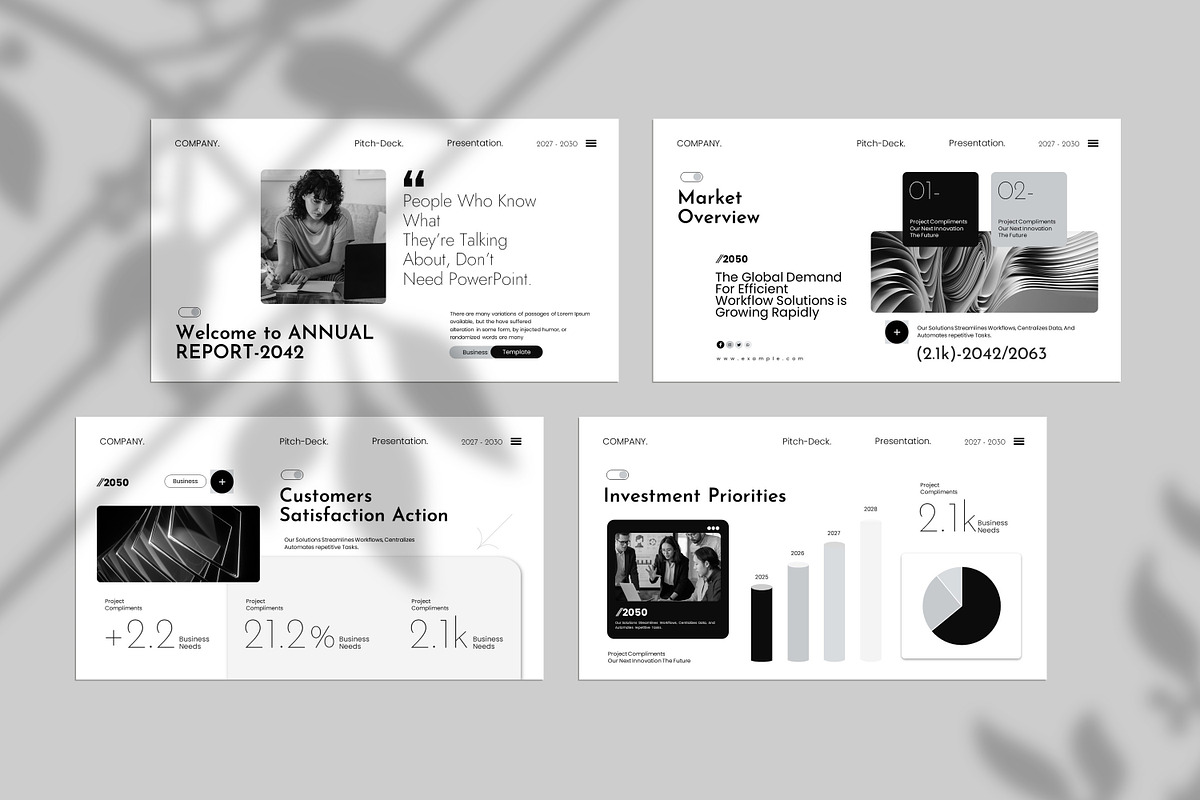 Annual Report Presentation Template, a Presentation Template by Creative-Work (Photo 9 of 9)