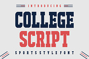 College Script, a Slab Serif Font by Limited.studio (Thumbnail 1 of 5)
