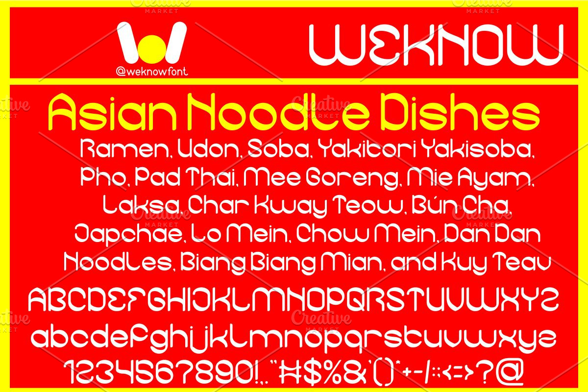 Noodle Empire font, a Handwritten Font by weknow (Photo 2 of 8)