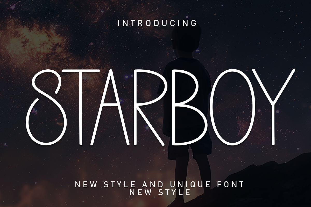 Starboy | Script Font, a Script Font by Scratchones (Photo 1 of 8)