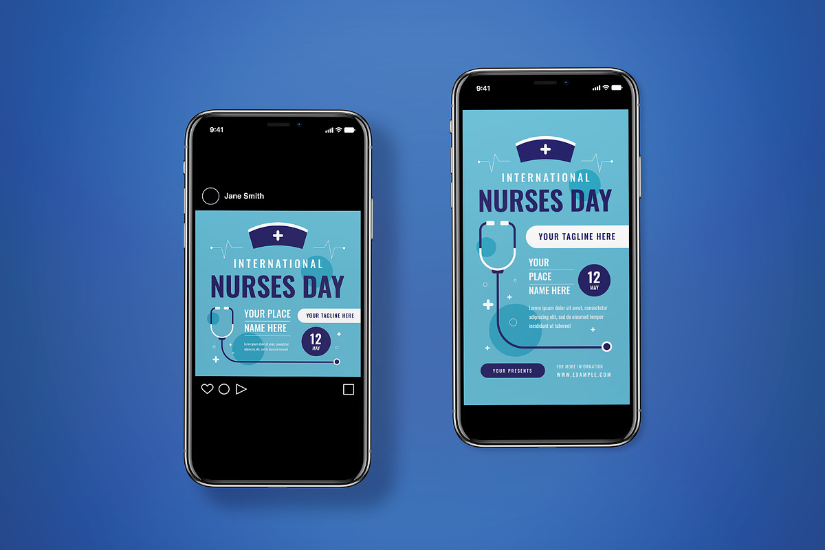 International Nurses Day Flyer Set, a Flyer Template by graphicook (Photo 3 of 3)