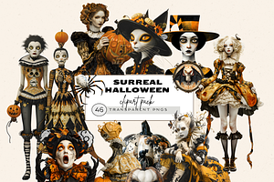 SURREAL HALLOWEEN CLIPART PACK