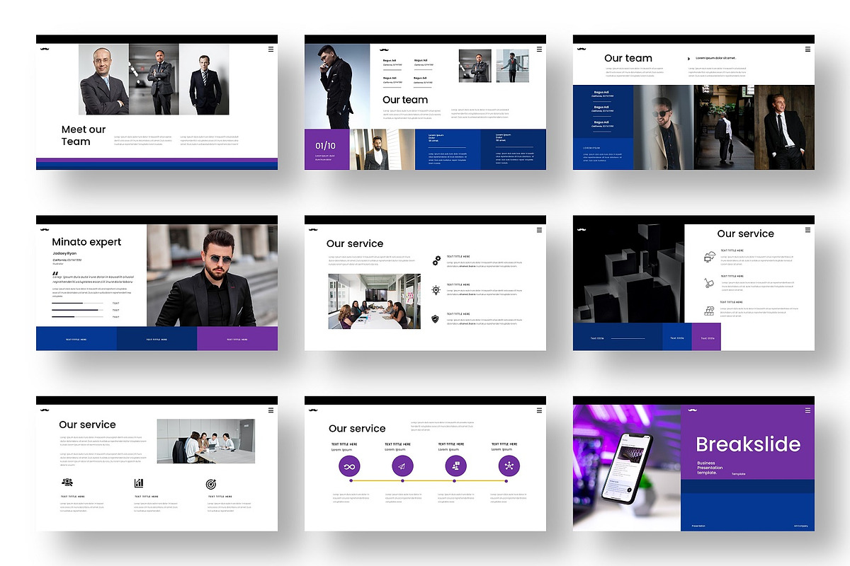 Minato – Business PowerPoint Templat, a Presentation Template by Dens Creative Studio (Photo 3 of 6)