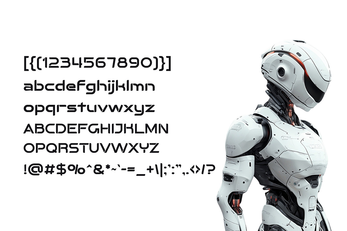 Luxomona - Futuristic AI Typeface, a Sans Serif Font by HipFonts (Photo 4 of 7)