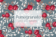 Pomegranate collection. Patterns, a Pattern Graphic by DamriNa art (Thumbnail 1 of 9)