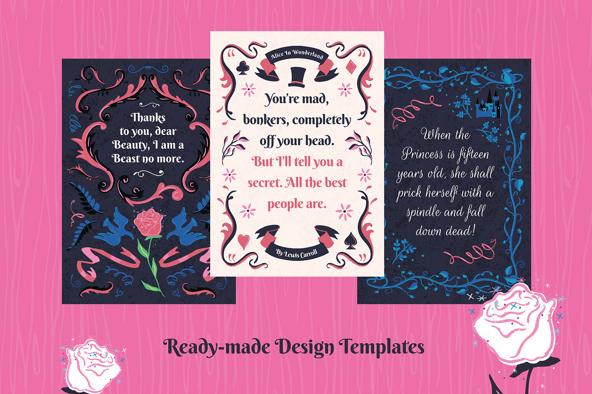 Classical Fairy Tale Graphics Bundle, a Decorative Illustration by Wingsart Studio (Photo 7 of 11)