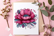 Whimsical spring wildflower clipart, an Illustration by SinaCreation (Thumbnail 11 of 11)