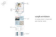 Tie Dye Newsletter Template Canva/PS, an Email Template by Chloe Leonard Studio (Thumbnail 3 of 7)