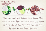 Herbs & Spices Watercolor Clipart, a Food Illustration by Where summer is (Thumbnail 3 of 11)