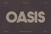 Oasis Geometric Font, a Font by MIIM (Thumbnail 1 of 7)