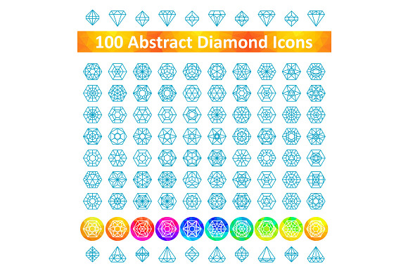 100 Diamond Icons