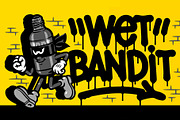 Wet Bandit Font, a Font by MightySHORT (Thumbnail 1 of 3)