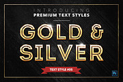 Gold & Silver #2 - 20 Text Styles, a Layer Style Add-On by Jonas Stensgaard (Thumbnail 6 of 23)