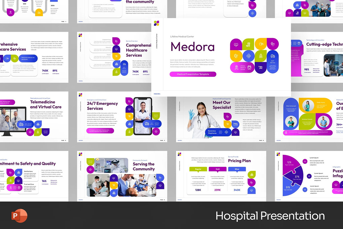 Hospital Service Powerpoint Template, a Presentation Template by Fit-tee (Photo 1 of 2)