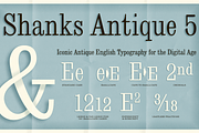 Shanks Antique 5 AOE Pro, a Serif Font by Astigmatic (Thumbnail 1 of 5)
