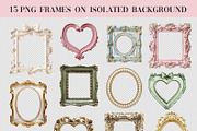 Vintage Frames Clipart, an Object Graphic by NataKa (Thumbnail 2 of 6)