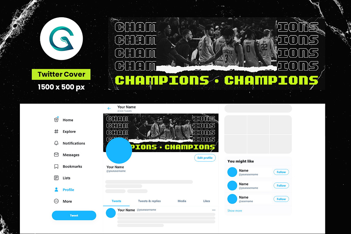 Basketball Social Media Pack, a Social Media Template by Geelator Studio (Photo 4 of 5)