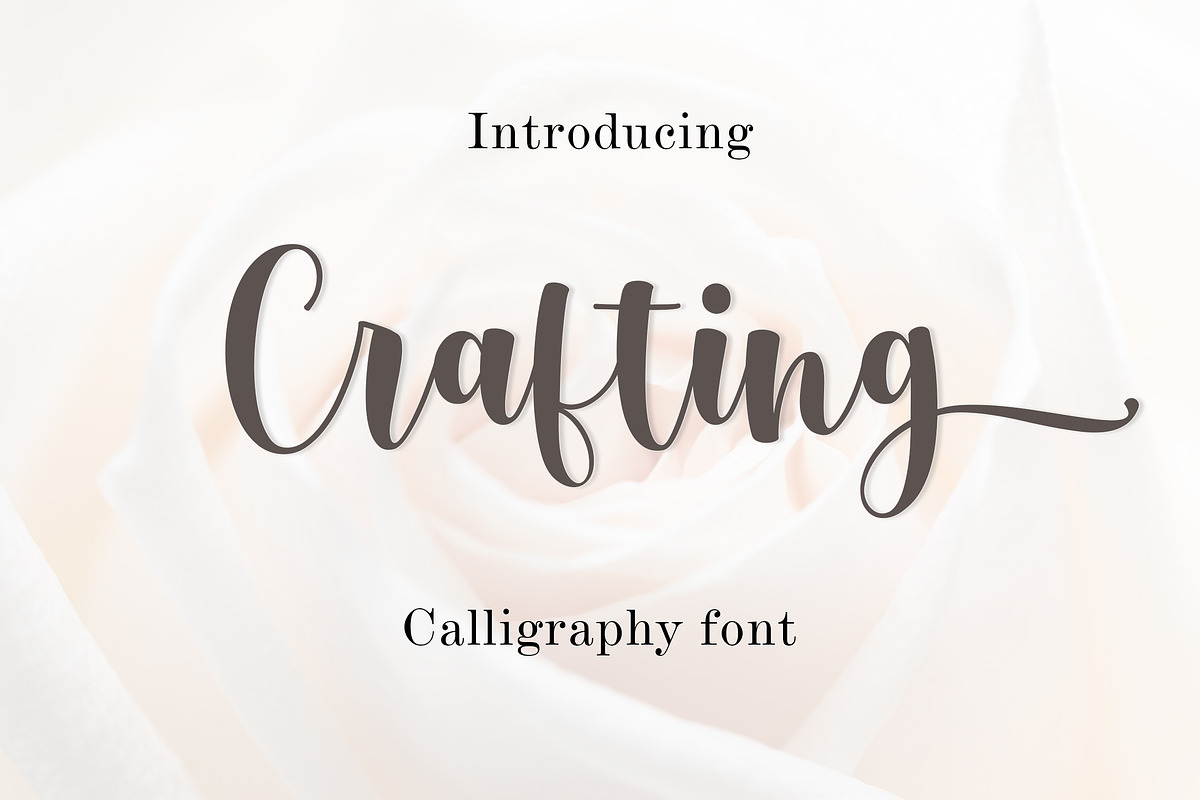 Crafting, a Script Font by Amarlettering (Photo 1 of 5)