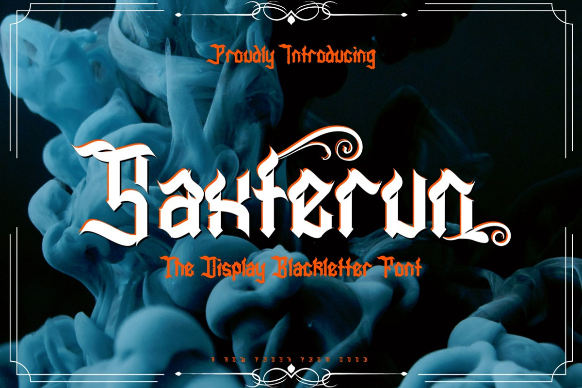 Saxterun - Display Blackletter Font, a Blackletter Font by Dhabee (Photo 1 of 17)