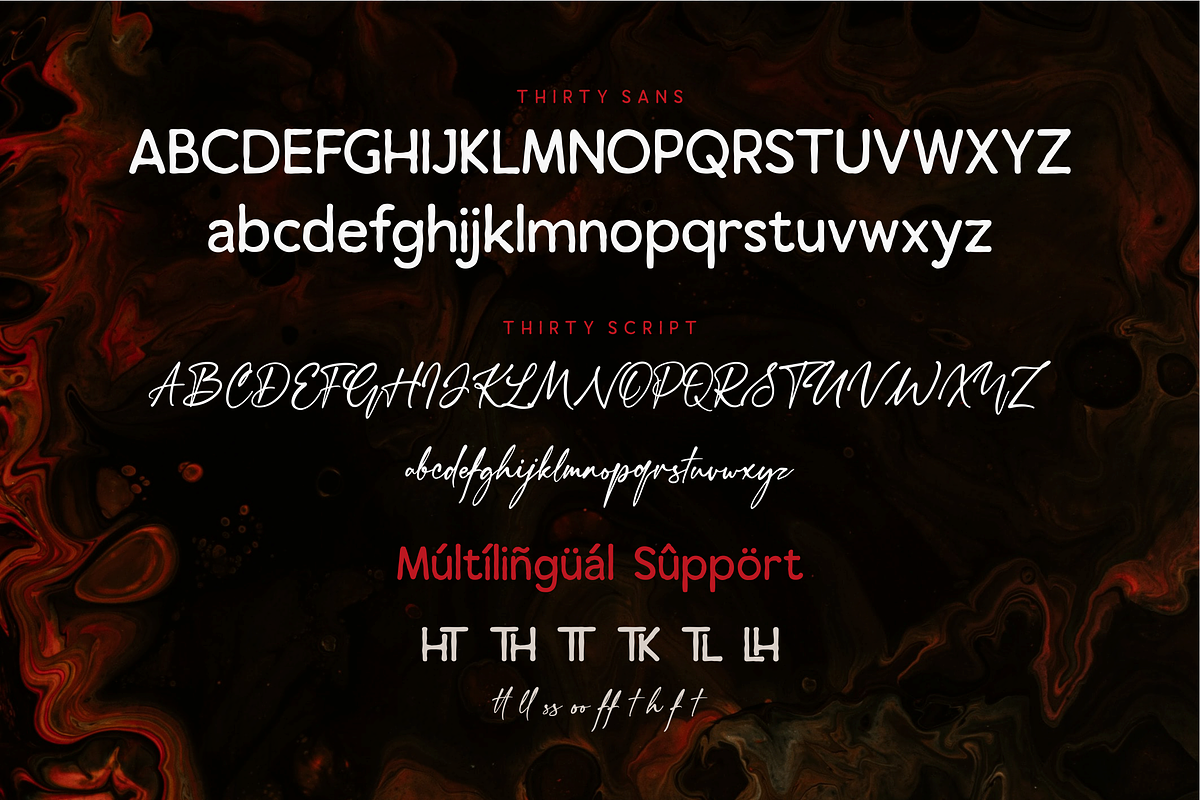 Thirty Font Duo, a Sans Serif Font by Vilogsign (Photo 7 of 14)