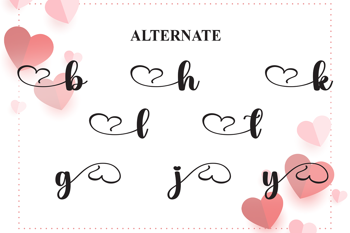 Loving | Script Font, a Handwritten Font by Scratchones (Photo 8 of 9)