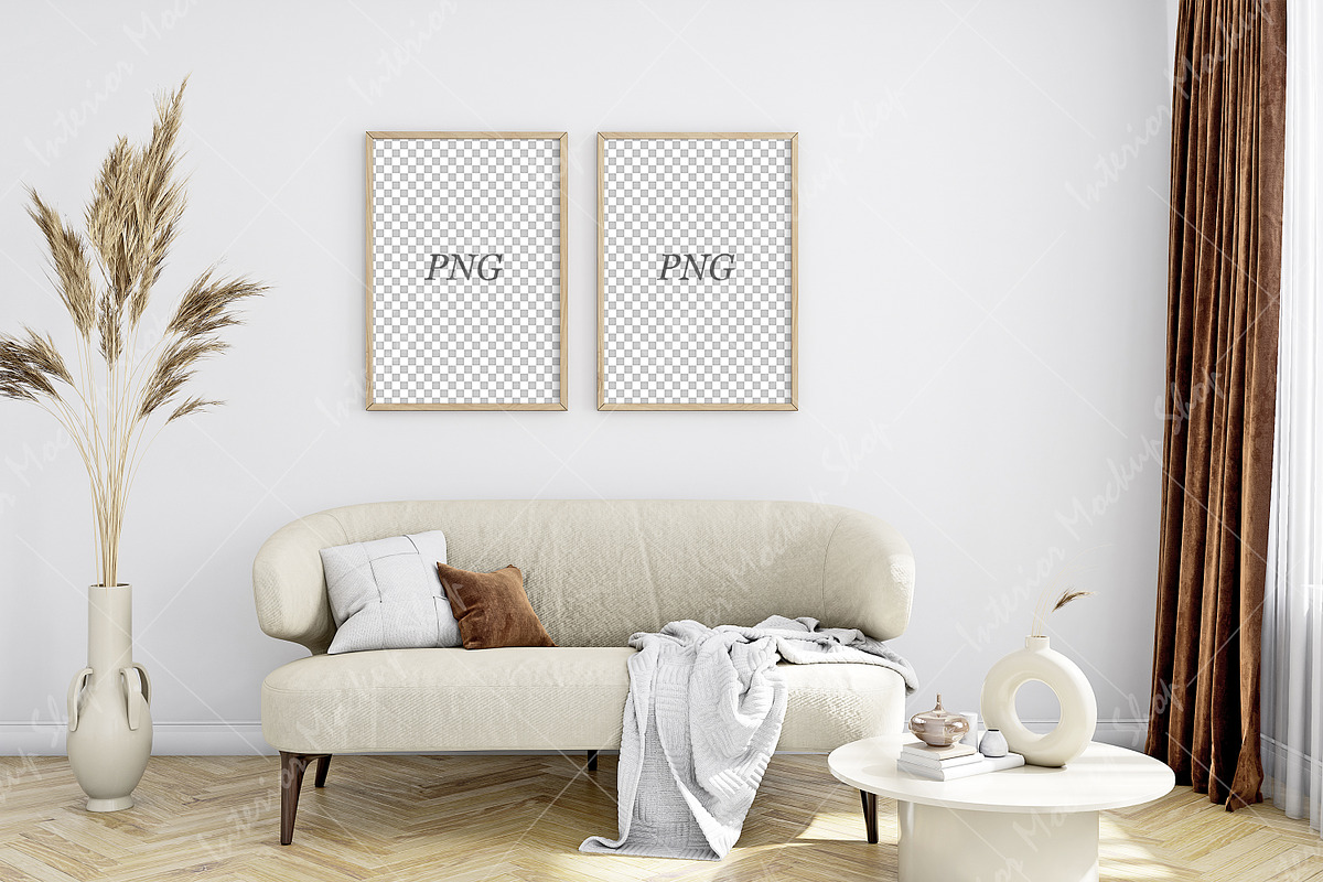 Frame Mockup Boho Interior - 925, a Print Template by Mockup Shop (Photo 3 of 3)