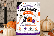 Spooky Halloween Birthday Party Card, an Invitation Template by Arslan (Thumbnail 1 of 5)
