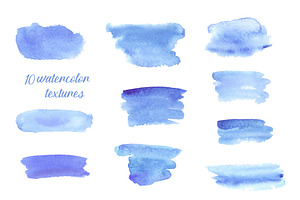 Blue Holland. Watercolor Set.