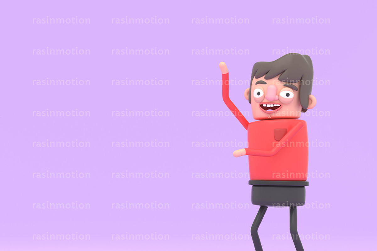 Boy on stage looking at the camera., an Illustration by rasinmotion