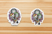 Groovy Zombie Punk Band Mascot, a Branding & Logo Template by Judsart (Thumbnail 3 of 3)