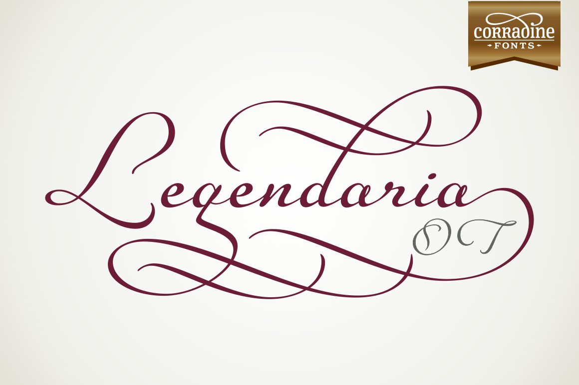 Legendaria Ot, A Script Font By Corradine Fonts