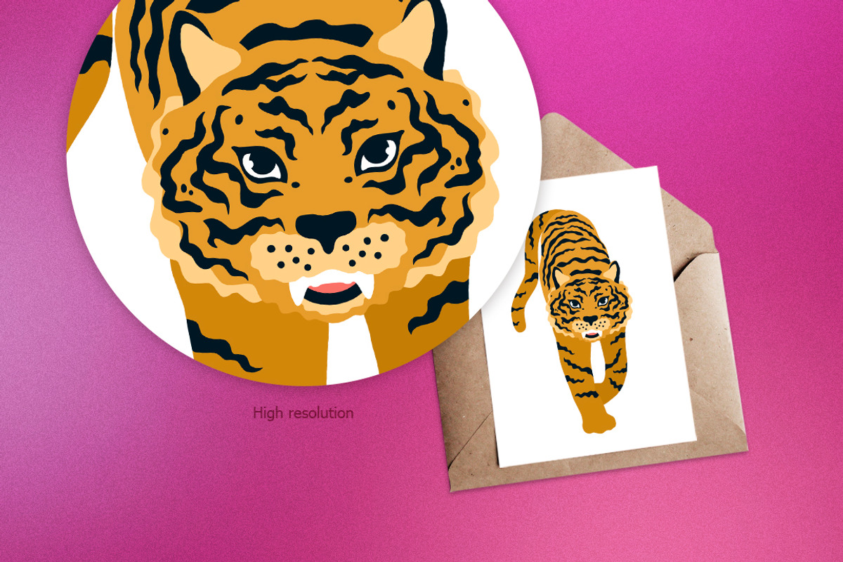 Tiger Head SVG Cricut, tiger vector, an Object Graphic by CreativeByLu (Photo 4 of 4)