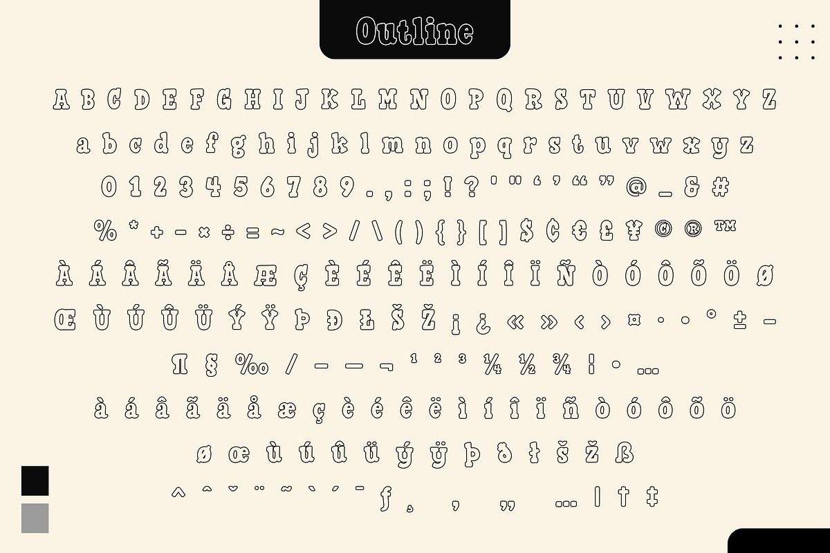 Fox Gabriel : 5 Font Styles, a Symbol Font by Fox7 By Rattana (Photo 12 of 14)