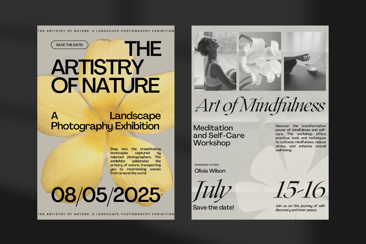 Poster/Flyer Set for Canva Users, a Flyer Template by Make It Yours Lab. (Photo 17 of 17)