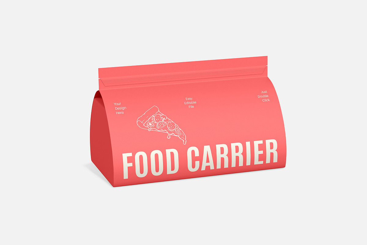 Food Carrier Box Mockup Pack, a Packaging Mockup by graphypix (Photo 9 of 13)