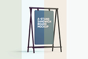 A-stand Sandwich Board Mockup, an Advertising Mockup by Traint (Thumbnail 7 of 7)
