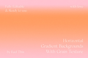 Horizontal Grainy Gradient Textures