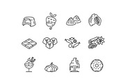 Chocolate icons collection, an Outline Icon by Tettygreen (Thumbnail 2 of 2)