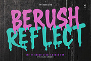Berush Reflect Gritty Urban Brush, a Handwritten Font by Maulana Creative (Thumbnail 1 of 8)