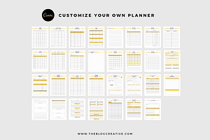 Teacher Planner Template, Canva