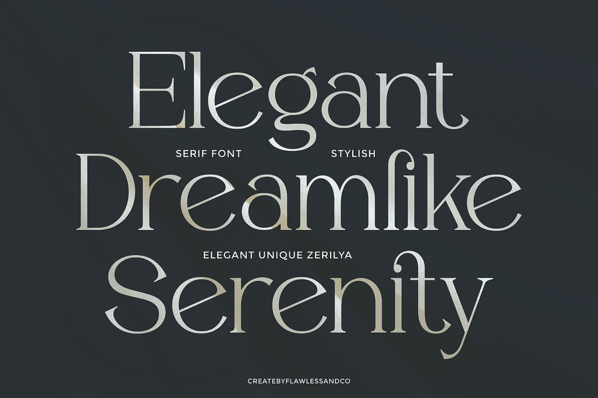 Gevilra - Elegant Serif Font, a Font by Flawless And Co (Photo 2 of 10)