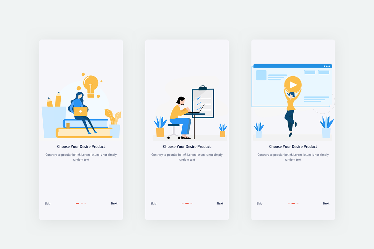 E-learn Online Course UI Kit, an UI Kit Template by Onur Kuru