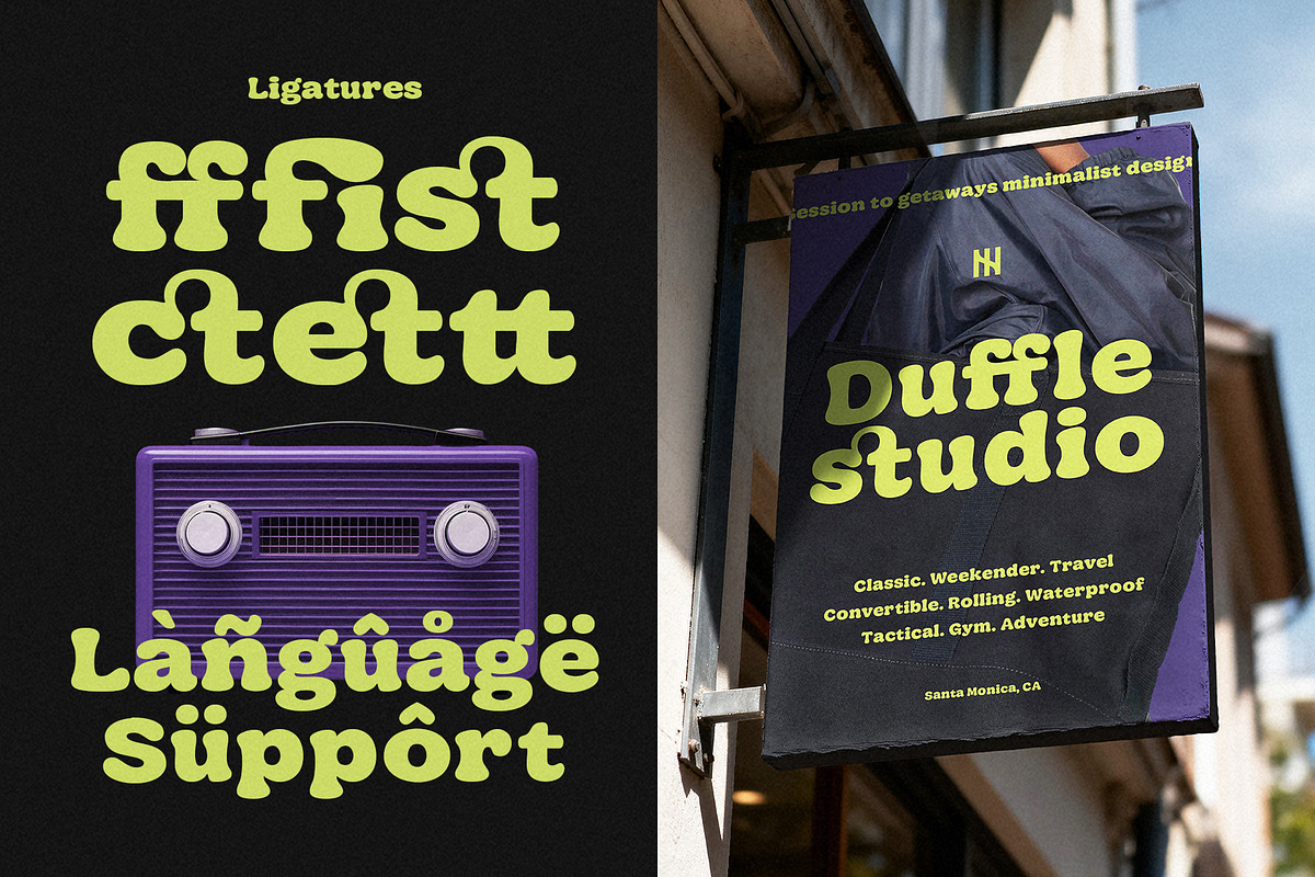 Shuffle Breaks - Retro Display Font, a Serif Font by Inviline.co (Photo 10 of 10)